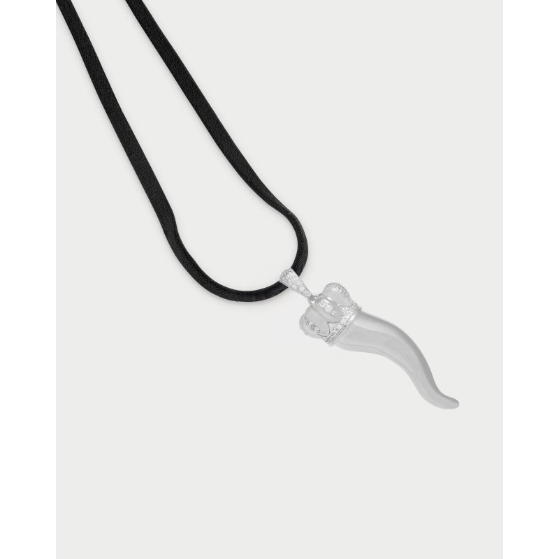 Rue Des Mille - Ciondolo Cornicello Xl - Argento 925