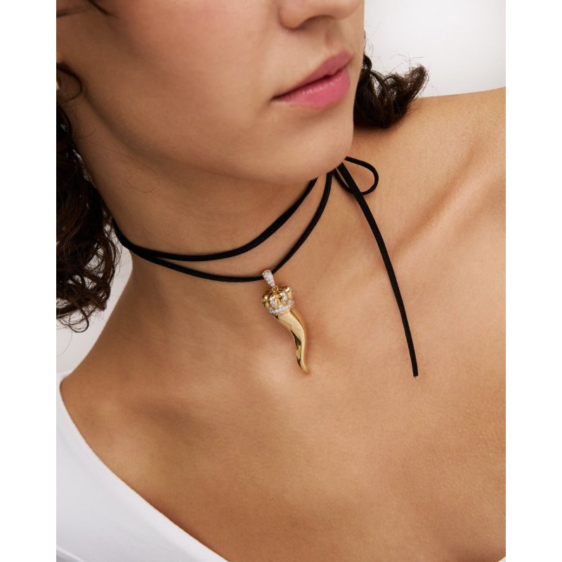 Rue Des Mille - Ciondolo Cornicello Xl - Argento 925