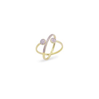 Rue Des Mille - Anello Stardust Ten - Argento 925 - Zirconi