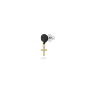 Rue Des Mille - Mono-Orecchino Croce - Oro 18Kt