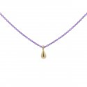 Rue Des Mille - Girocollo Goccia - Oro 18Kt - Viola