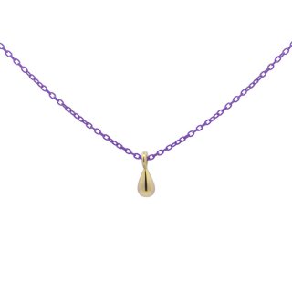 Rue Des Mille - Girocollo Goccia - Oro 18Kt - Viola