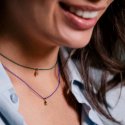 Rue Des Mille - Girocollo Goccia - Oro 18Kt - Viola