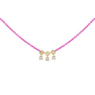 Rue Des Mille - Girocollo Tre Castoni - Oro 18Kt