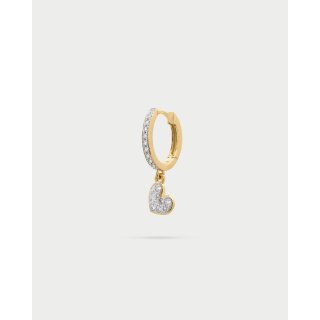 Rue Des Mille - Mono-Orecchino Cuore - Argento 925