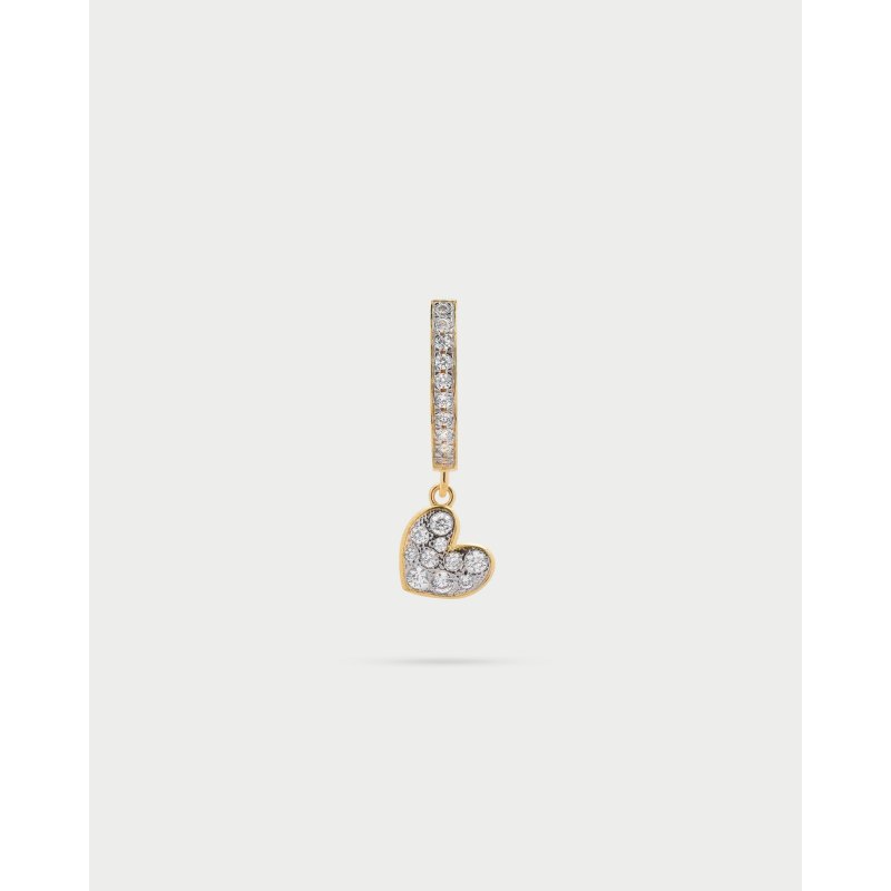 Rue Des Mille - Mono-Orecchino Cuore - Argento 925