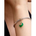 Charm Pendente Serpente Vetro di Murano verde
