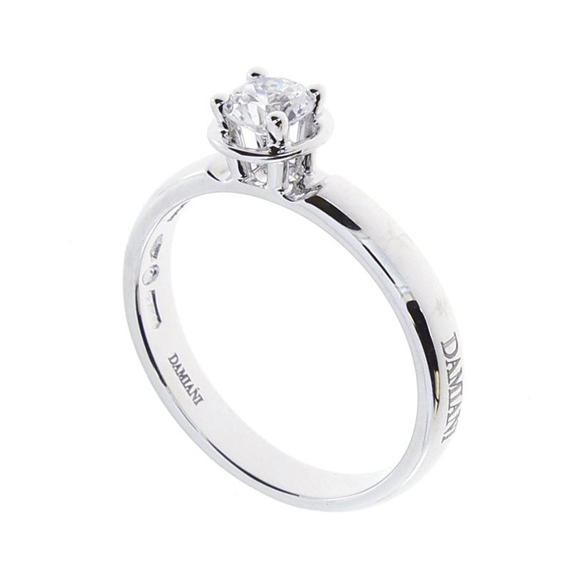 Damiani - Anelli Minou - Oro Bianco - Diamante