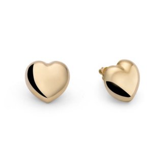 Orecchini In Argento Dorato Con Cuore