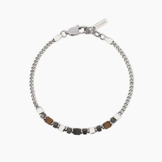 2 Jewels - Bracciale Acciaio - Occhio Di Tigre