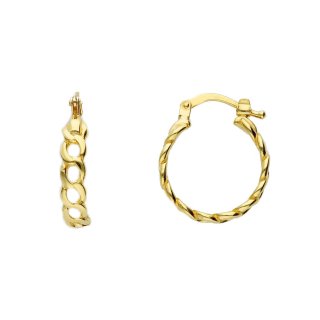 Songa Antonio - Orecchini Cerchio - Oro Giallo - 9 Ct