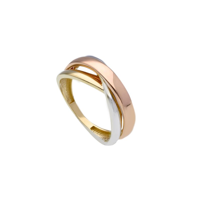 Songa Antonio - Anello Intreccio - Oro Tre Colori