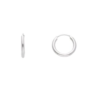 Songa Antonio - Orecchini Cerchio - Oro Bianco - 9 Ct