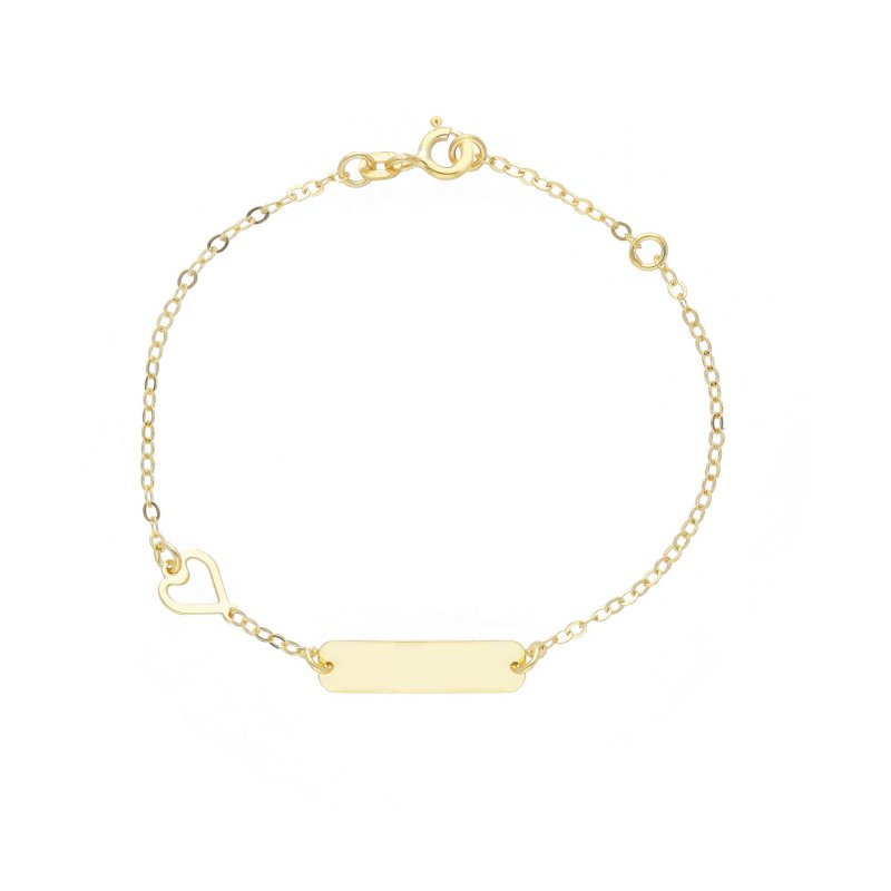 Songa Antonio - Bracciale Baby Targa - Oro Giallo