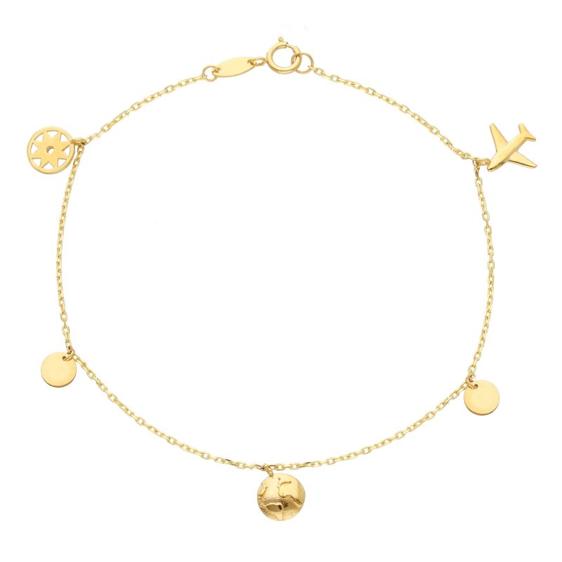 Songa Antonio - Bracciale Charms - Oro Giallo - 9Ct