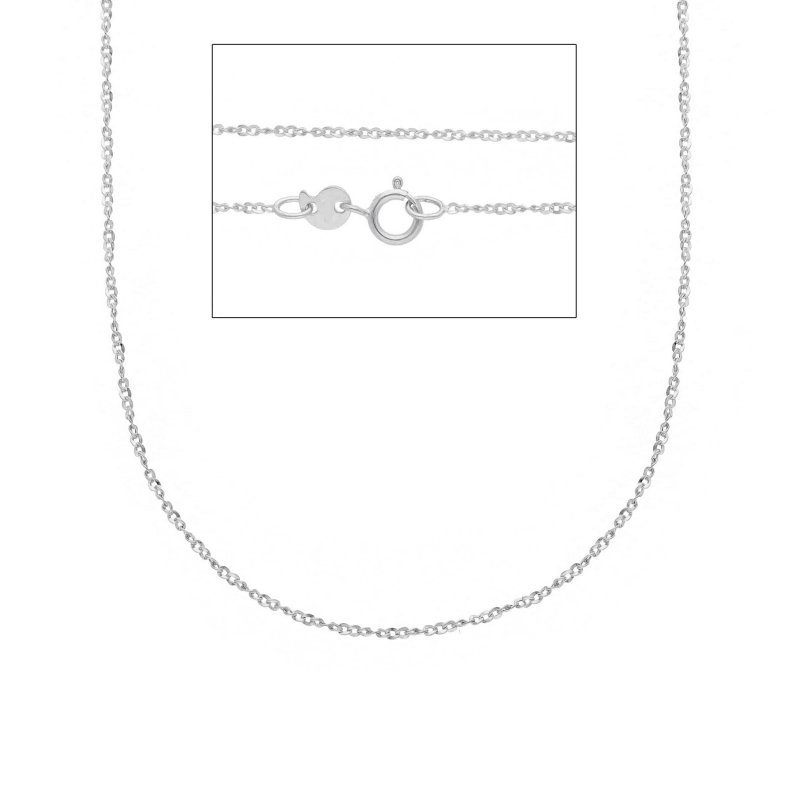 Songa Antonio - Catena Girocollo - Oro Bianco 9 Ct
