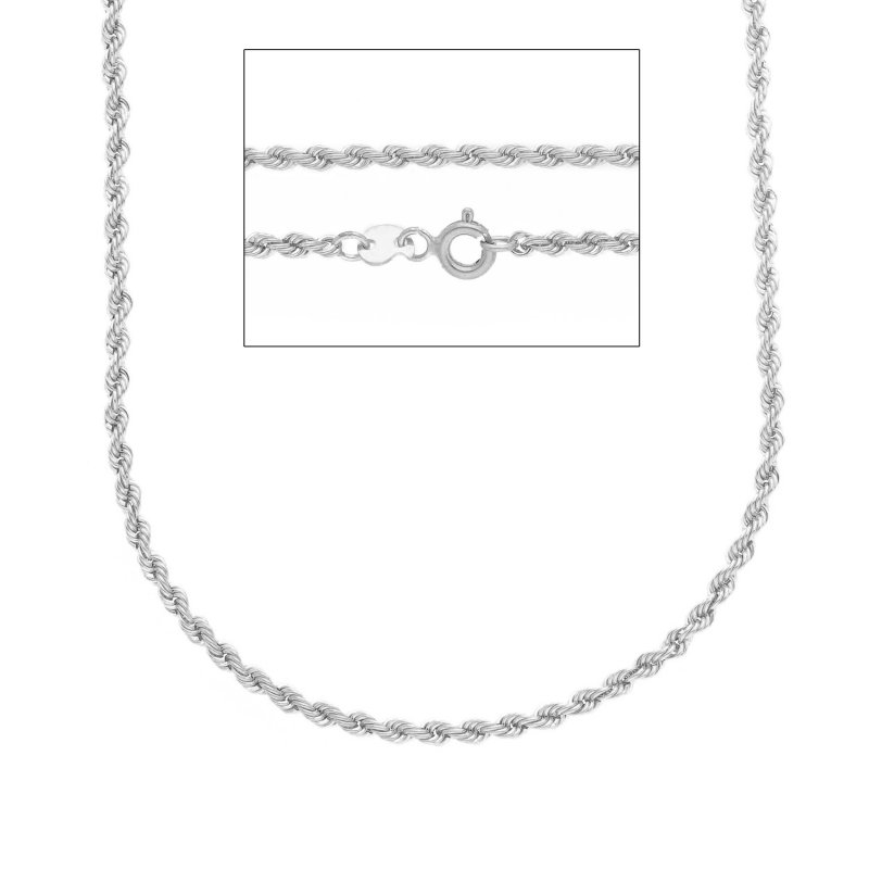 Songa Antonio - Catena Girocollo - Oro Bianco 9Ct