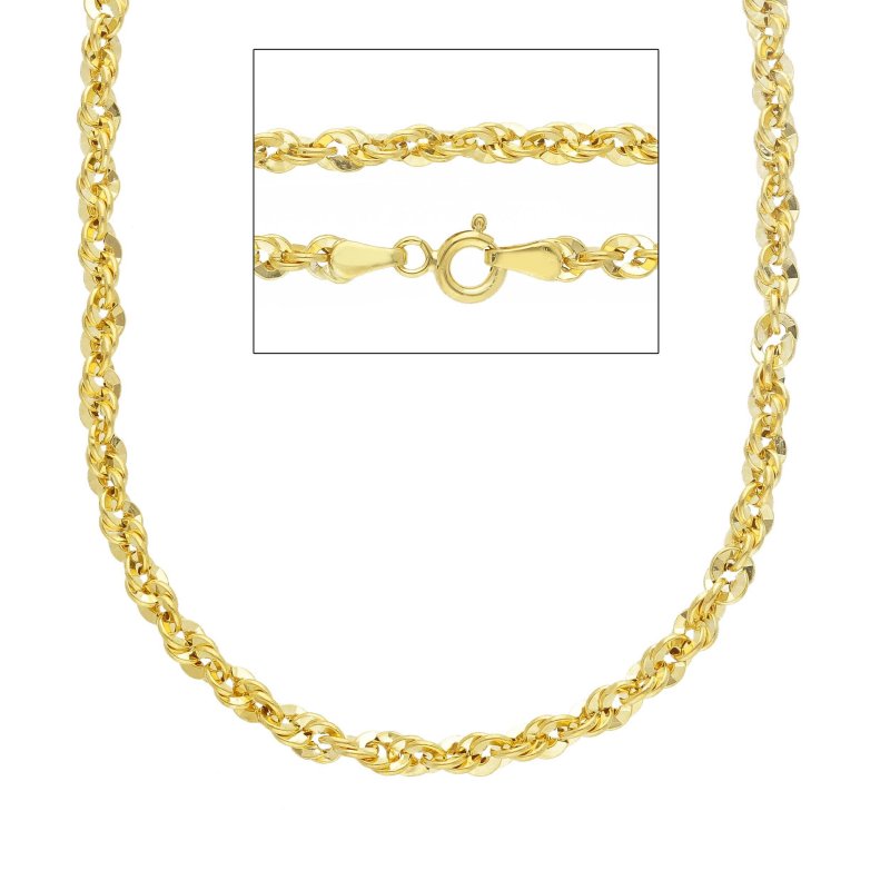 Songa Antonio - Catena Girocollo - Oro Giallo 9Ct