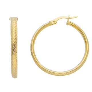 Songa Antonio - Orecchini Cerchio - Oro Giallo - 9 Ct
