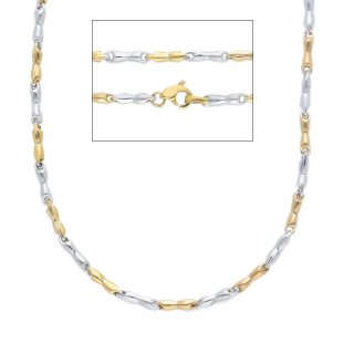 Songa Antonio - Catena Girocollo - Oro Giallo E Bianco