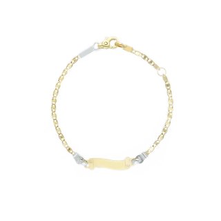 Songa Antonio - Bracciale Baby Targa - Oro Giallo