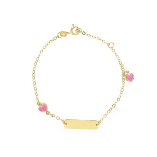 Songa Antonio - Bracciale Baby Targa - Oro E Smalto