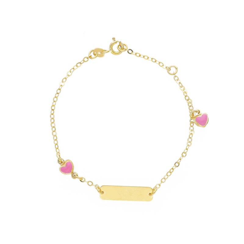 Songa Antonio - Bracciale Baby Targa - Oro E Smalto