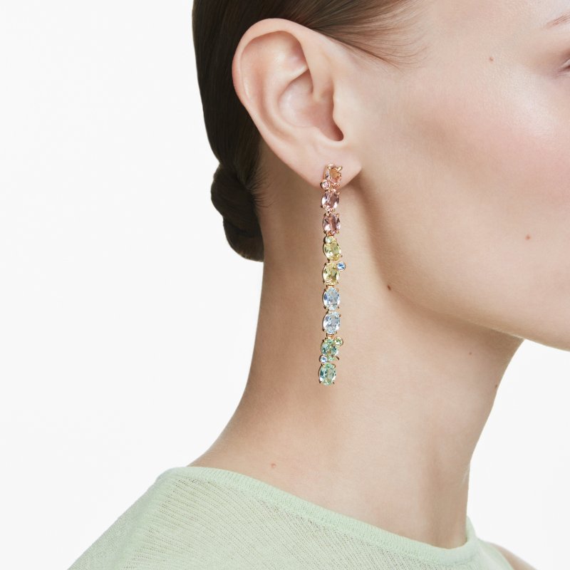Swarovski - Orecchini Pendenti Gema - Multicolore