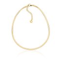 Collana In Argento Dorato Herringbone