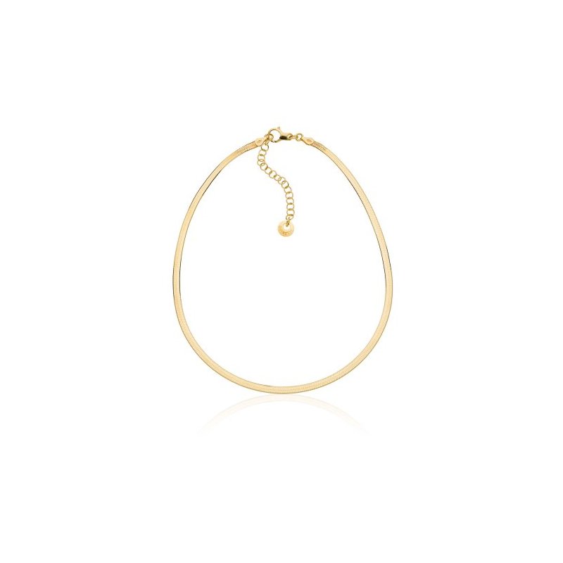 Collana In Argento Dorato Herringbone