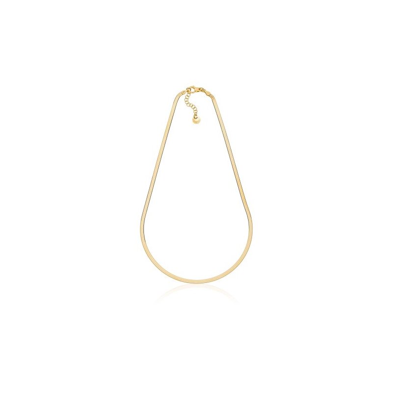 Collana In Argento Dorato Herringbone