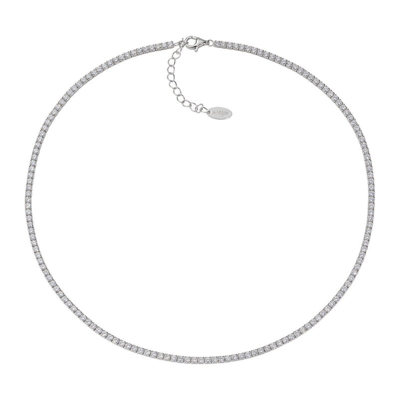 Amen - Collana Tennis Mania - Zirconi Bianchi - Unisex