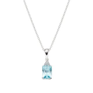 Amen - Collana Princess - Zirconi Acqua Marina