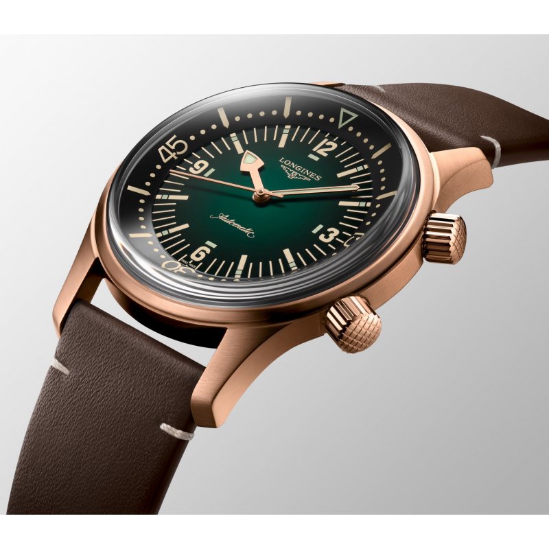 Longines - Legend Diver Bronze - Pelle - Verde