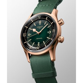 Longines - Legend Diver Bronze - Pelle - Verde