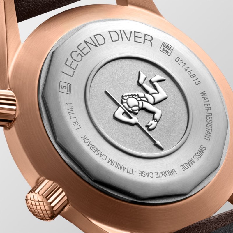 Longines - Legend Diver Bronze - Pelle - Verde