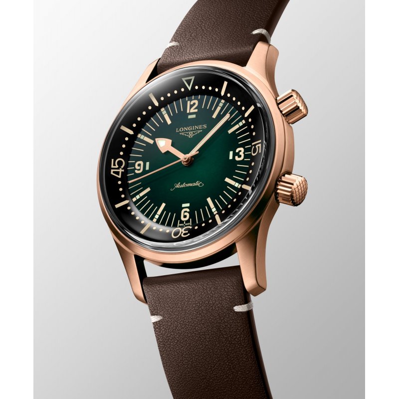 Longines - Legend Diver Bronze - Pelle - Verde