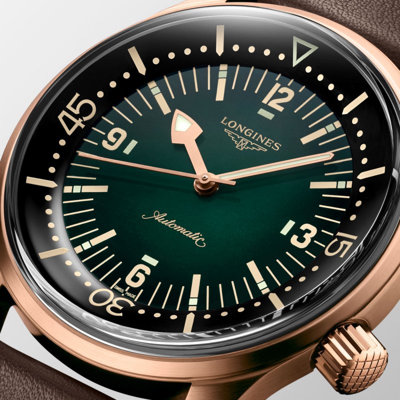 Longines - Legend Diver Bronze - Pelle - Verde