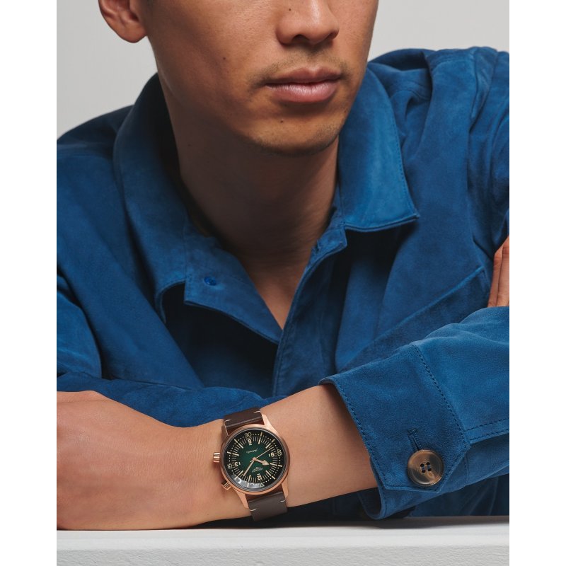 Longines - Legend Diver Bronze - Pelle - Verde