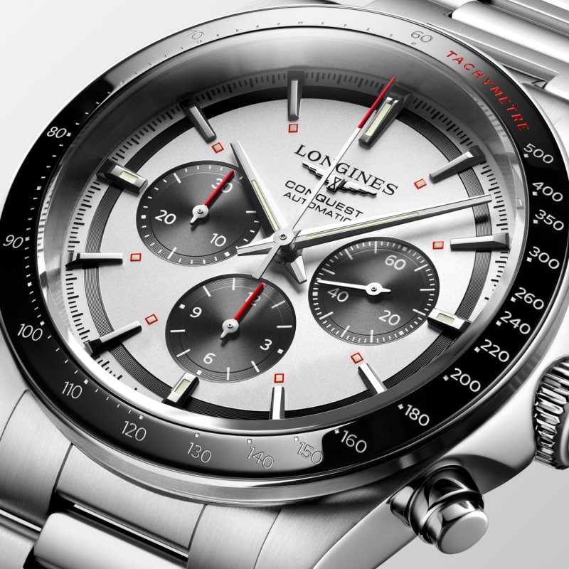 Longines - Conquest Chronograph - Acciaio - Eleganza