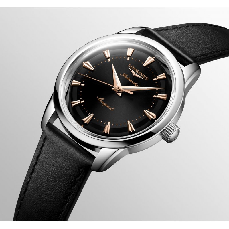 Longines - Conquest Heritage - Pelle - Nero