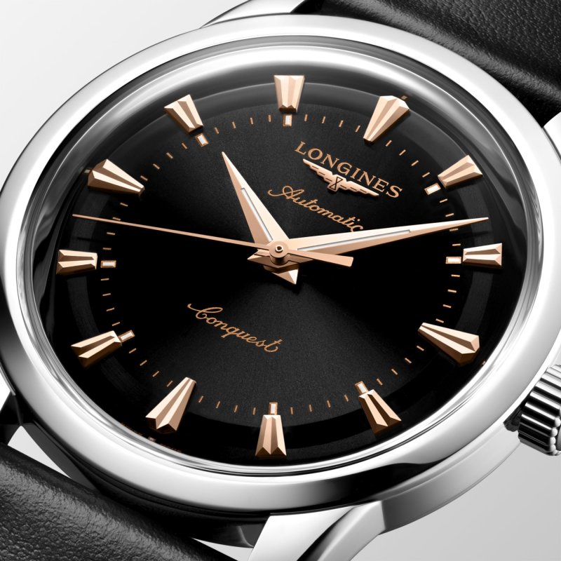 Longines - Conquest Heritage - Pelle - Nero