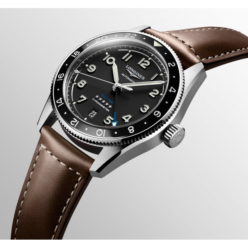 Longines - Spirit Zulu Time - Cinturino In Pelle - Automatico