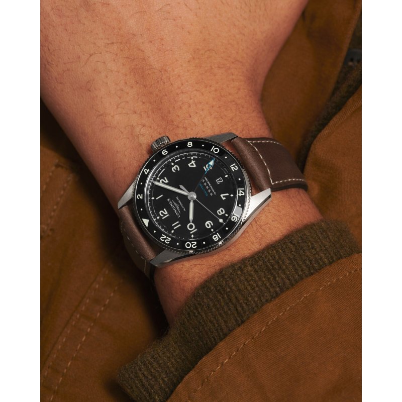Longines - Spirit Zulu Time - Cinturino In Pelle - Automatico