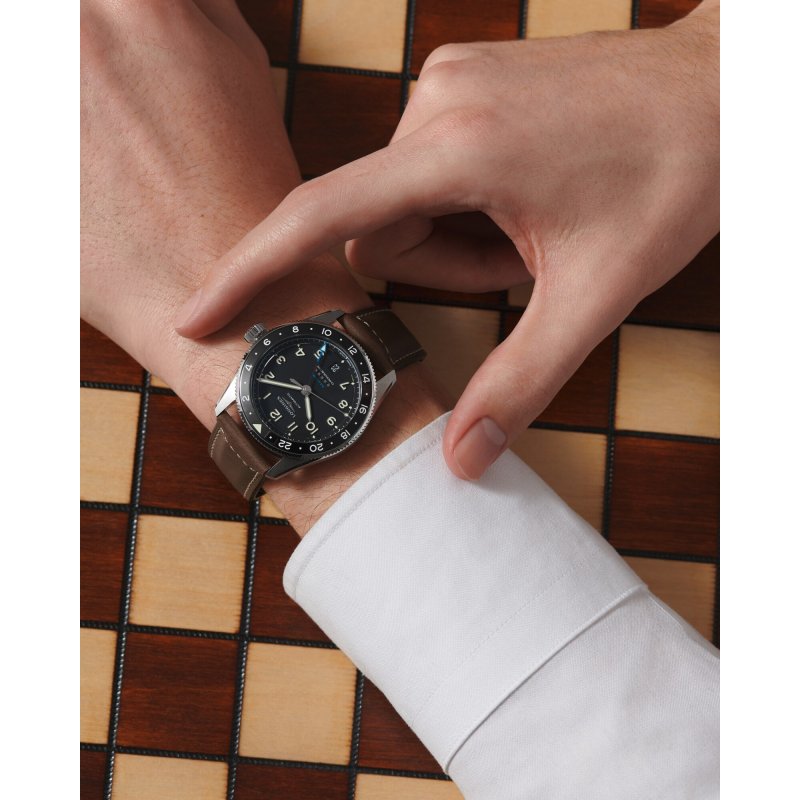 Longines - Spirit Zulu Time - Cinturino In Pelle - Automatico
