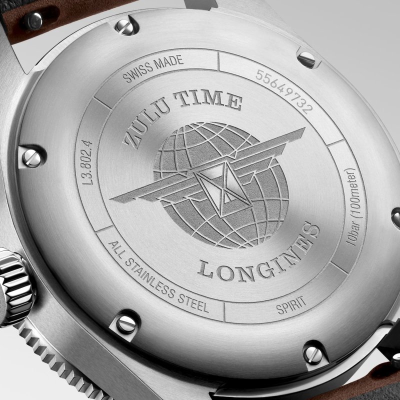 Longines - Spirit Zulu Time - Cinturino In Pelle - Automatico