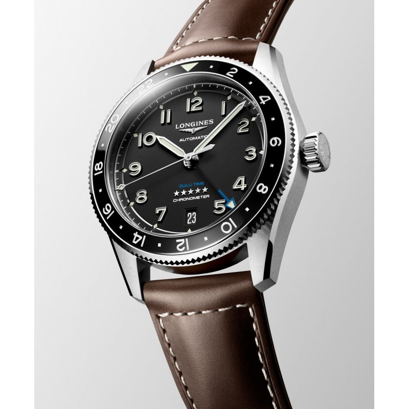 Longines - Spirit Zulu Time - Cinturino In Pelle - Automatico