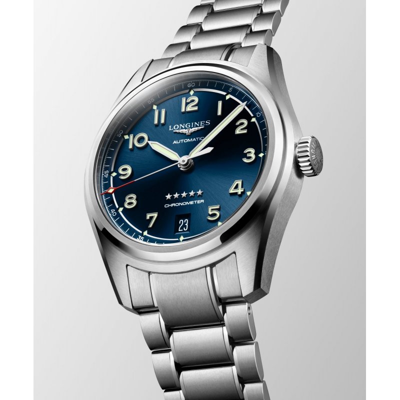 Longines - Spirit Modell - Acciaio - Blu Quadrante