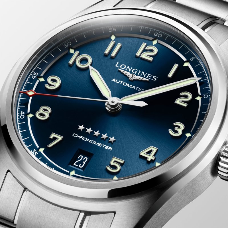 Longines - Spirit Modell - Acciaio - Blu Quadrante