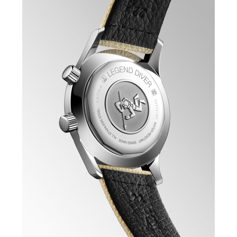 Longines - Legend Diver - Cinturino Sintetico - Beige